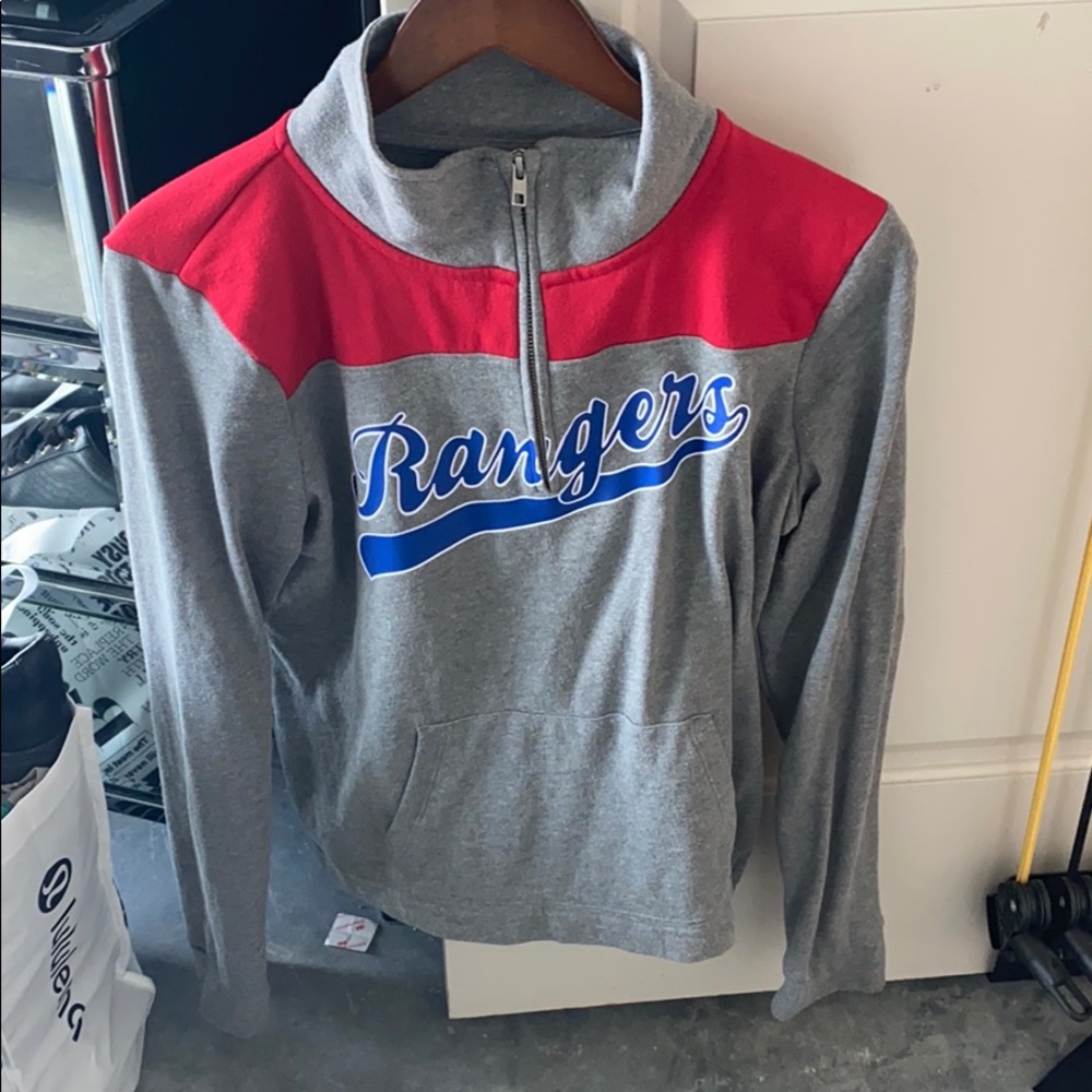 Texas Rangers baseball pullover
